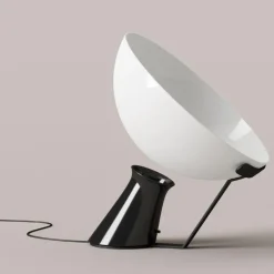 Best Pamono Aida Aluminium and Glass Table Lamp by Angelo Mangiarotti for House of Finn Juhl