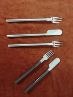 Pamono Air France Concorde Cutlery by Raymond Loewy, 1960s, Set of 5> Cutlery & Serving Utensils