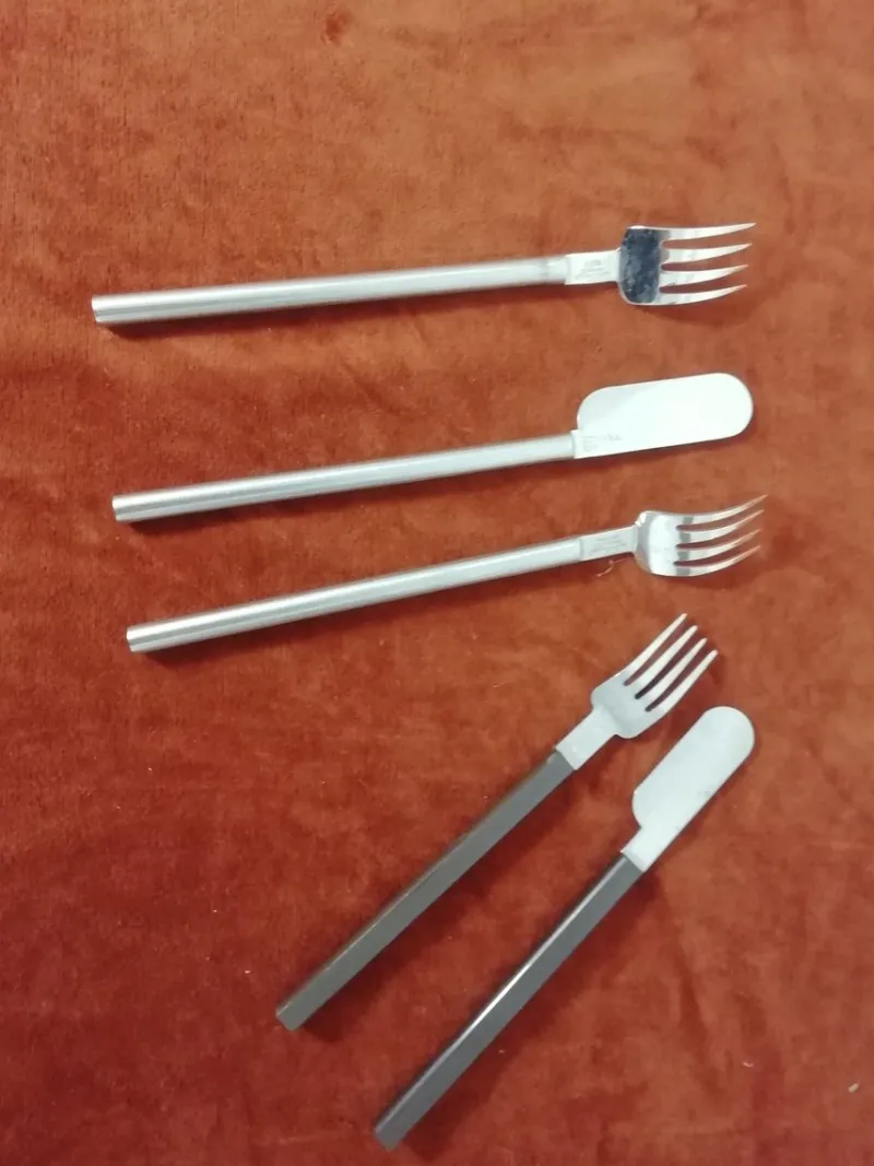 Pamono Air France Concorde Cutlery by Raymond Loewy, 1960s, Set of 5> Cutlery & Serving Utensils