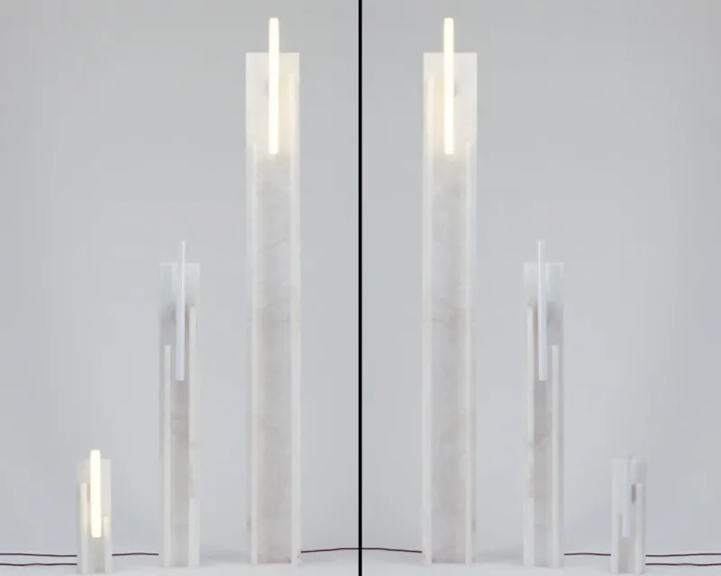 Sale Pamono Alabaster Small Lamp by Owl