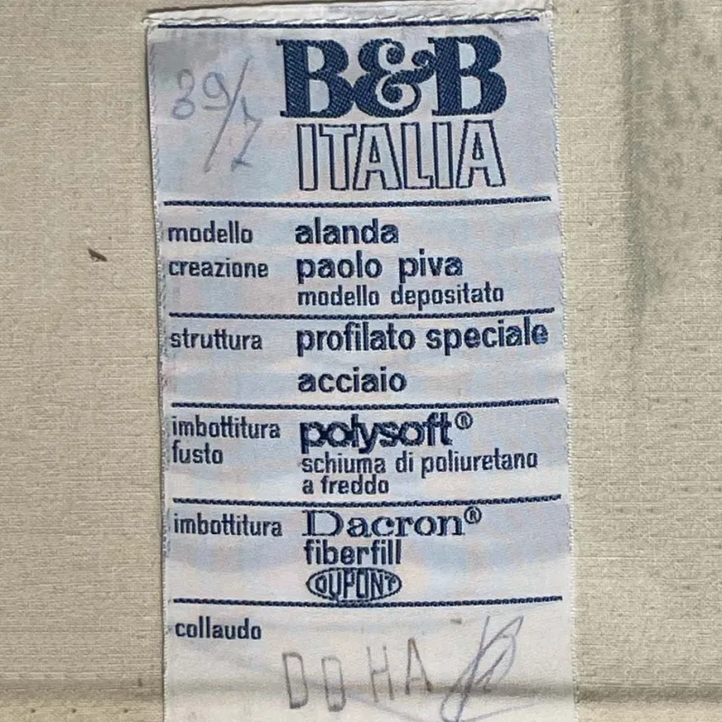 Pamono Alanda Leather Sofa by Paolo Piva for B&B Italia, 1980> Couches & Sofas
