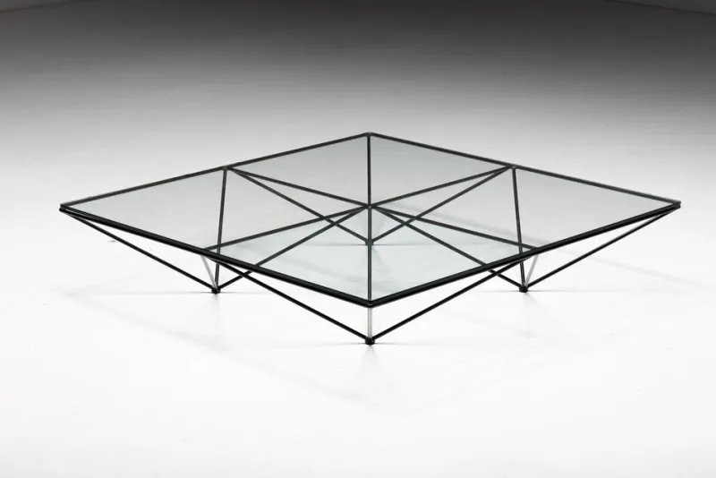 Pamono Alanda Square Coffee Table by Paolo Piva for B&b Italia, 1980s> Coffee & Side Tables