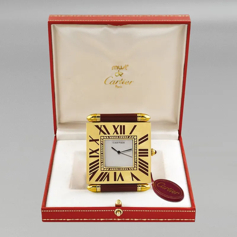 Online Pamono Alarm Clock Pendulette from Cartier, Swiss, 1990s