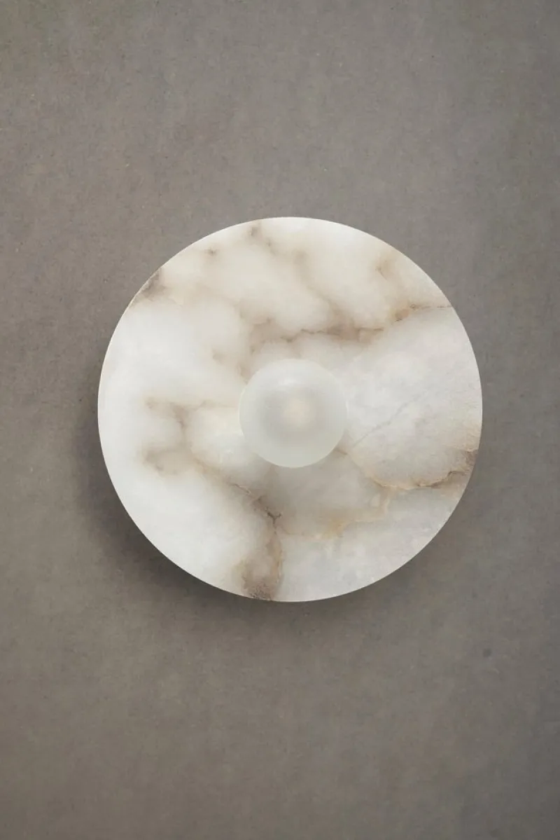 Clearance Pamono Alba Simple Wall Alabaster Light by Contain