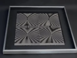 Pamono Alberto Biasi, Abstract Composition, 1972, Silkscreen Print, Framed> Minimalist