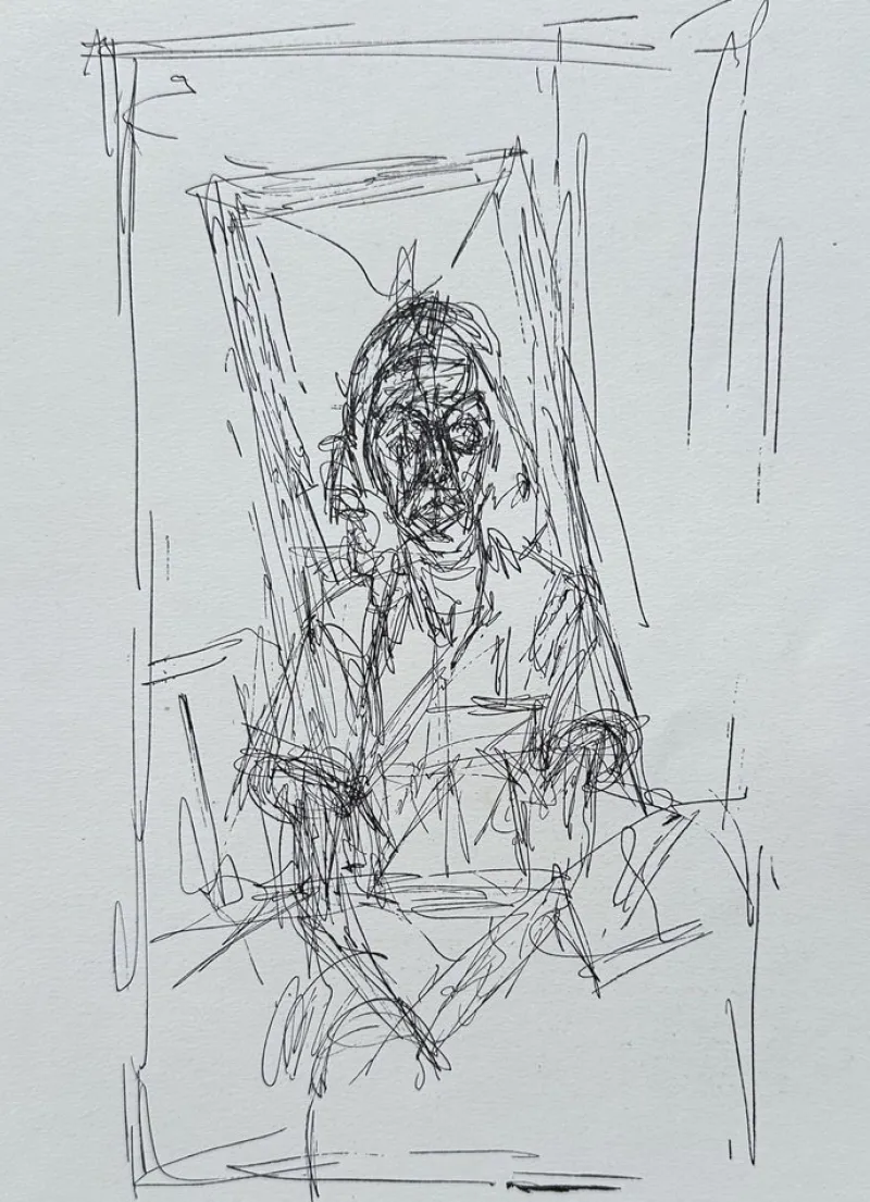 Pamono Alberto Giacometti, Portrait, 1956, Lithograph> Prints & Multiples