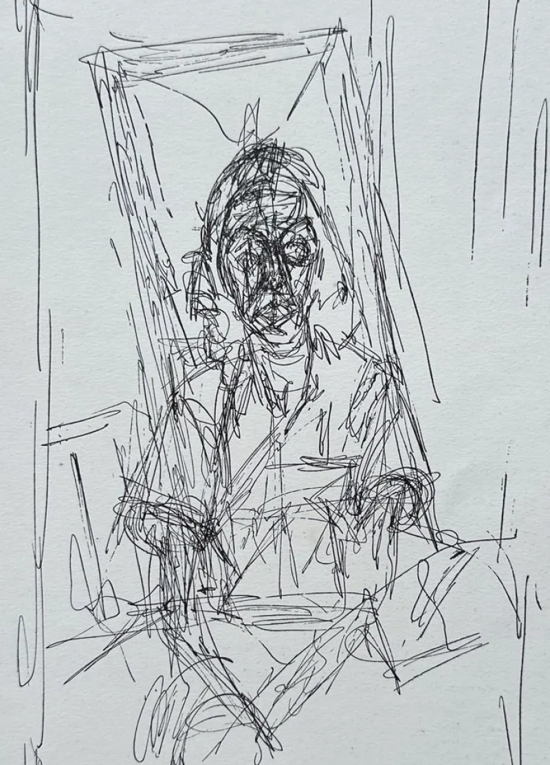 Pamono Alberto Giacometti, Portrait, 1956, Lithograph> Prints & Multiples