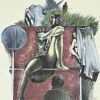 Best Pamono Alberto Inglesi, A Girl, Mixed Media on Paper, 2004