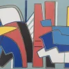 Sale Pamono Alberto Magnelli, Blue Composition, Original Lithograph