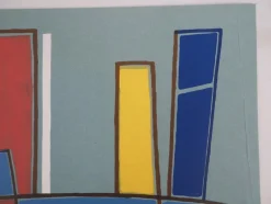 Sale Pamono Alberto Magnelli, Blue Composition, Original Lithograph