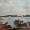 Pamono Alberto Vianelli, Pêcheurs, Oil on Cardboard, Framed> Impressionist