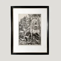 Pamono Albrecht Dürer, Horse, Engraving, 1501> Classical