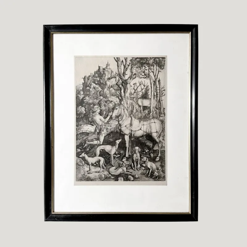 Pamono Albrecht Dürer, Horse, Engraving, 1501> Classical