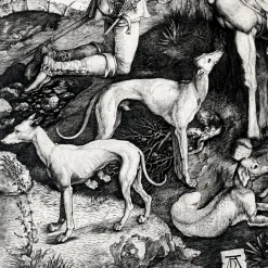 Pamono Albrecht Dürer, Horse, Engraving, 1501> Classical