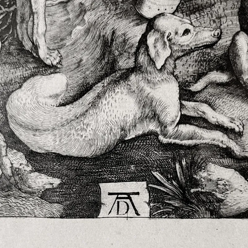 Pamono Albrecht Dürer, Horse, Engraving, 1501> Classical