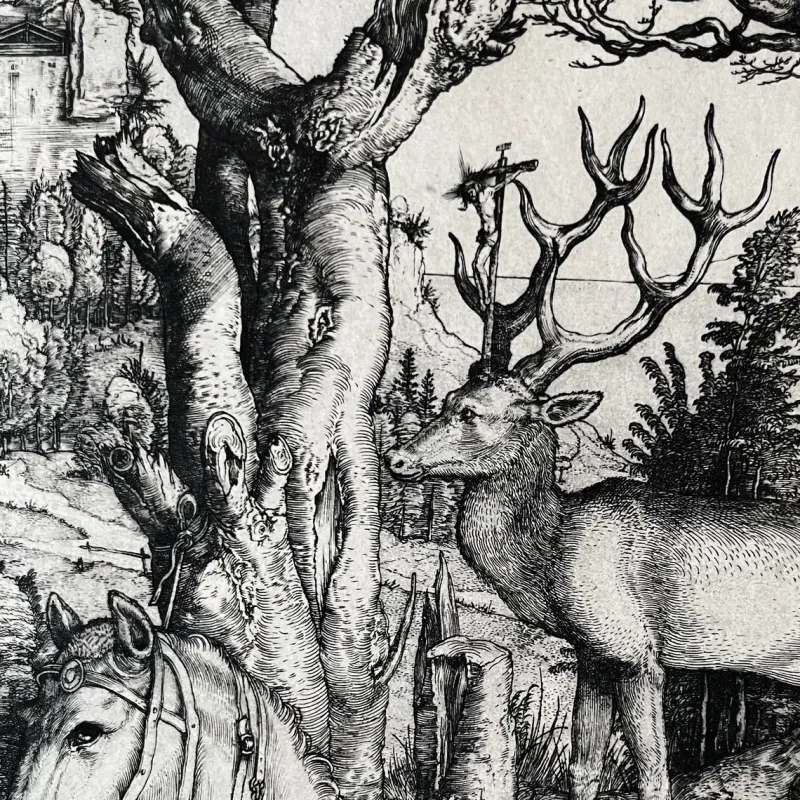 Pamono Albrecht Dürer, Horse, Engraving, 1501> Classical