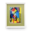 Online Pamono Aldo Gentilini, Composition, Mixed Media on Masonite, 1970s, Framed