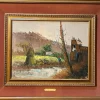 Pamono Aldo Pironti, Rural Scene, 20th Century, Oil on Canvas, Framed