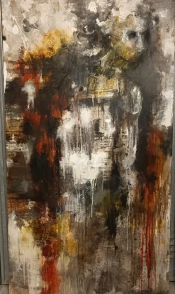 Pamono Alessandro La Motta, The Fall of the Giants, 2012, Oil Paintings on Canvas, Set of 2><noscript><img width=