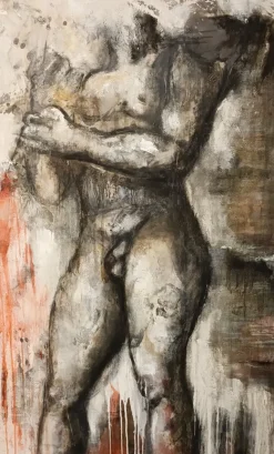 Pamono Alessandro La Motta, The Fall of the Giants, 2012, Oil Paintings on Canvas, Set of 2><noscript><img width=