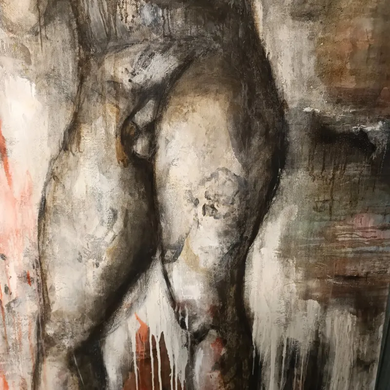 Pamono Alessandro La Motta, The Fall of the Giants, 2012, Oil Paintings on Canvas, Set of 2> Abstraction