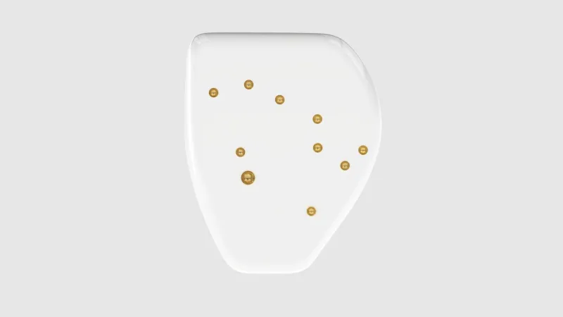 Pamono Alessia Constellation 1 Arctic White/Gold Side Table from Eje-Design