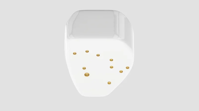 Pamono Alessia Constellation 1 Arctic White/Gold Side Table from Eje-Design