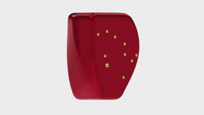 Pamono Alessia Constellation 1 Umbrian Red/Gold Side Table from Eje-Design