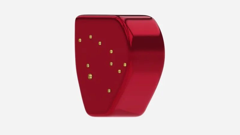 Pamono Alessia Constellation 1 Umbrian Red/Gold Side Table from Eje-Design