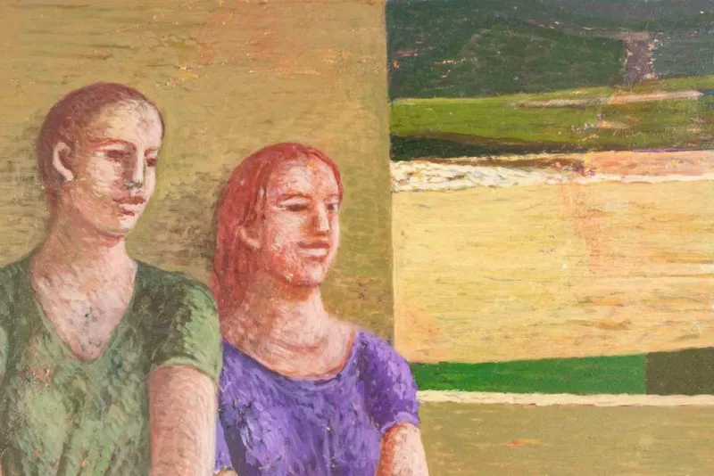 Pamono Alessio Paternesi, At the Back of the Stage, Oil on Panel, 1980s> Contemporary|Painting