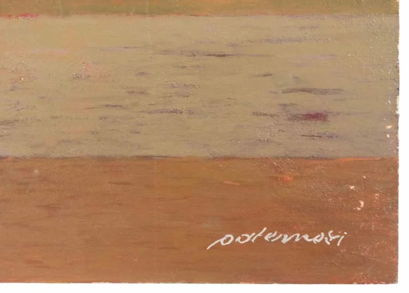Pamono Alessio Paternesi, At the Back of the Stage, Oil on Panel, 1980s> Contemporary|Painting