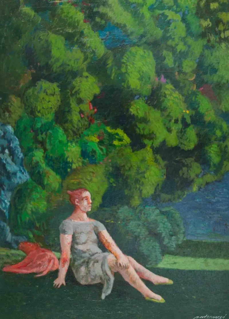 Pamono Alessio Paternesi, Scenario of the Soul, Oil on Panel, 1990s> Contemporary|Painting