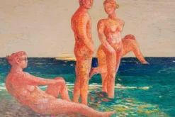 Discount Pamono Alessio Paternesi, The Sun in the Heart, Oil on Panel, 1990s