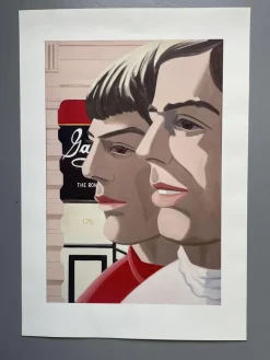 Pamono Alex Katz, Scott and John, Frieder Burda Exhibition Poster, Germany, 1966 / 21st Century> Posters