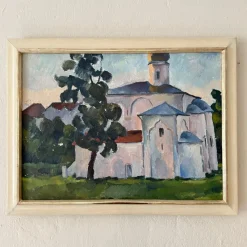 Hot Pamono Alexander Isachjow, Night of Novgorod, 1974, Oil on Canvas, Framed