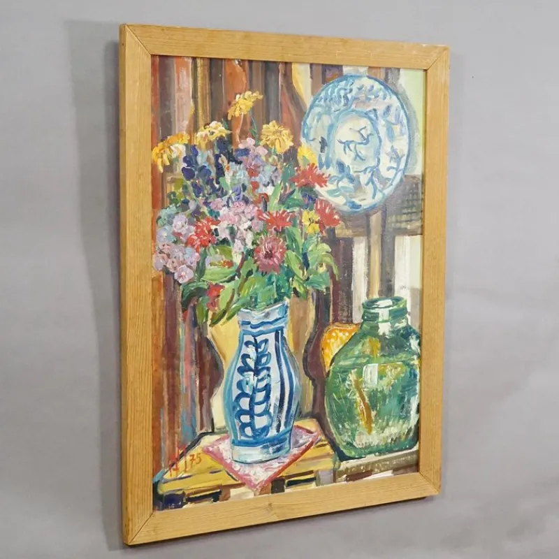 Pamono Alexander Michael, Impressionistic Still Life, 1975, Oil Painting> Impressionist
