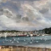 Pamono Alexandre Bonade, Saint-Servan Seen from the Ramparts of Saint-Malo, Watercolor, 2003> Work On Paper