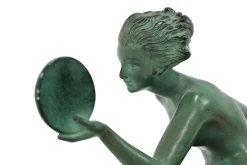 Pamono Alexandre-Joseph Derenne, Art Deco Sculpture Dancer Paineous, 1930s, Babbitt & Marble