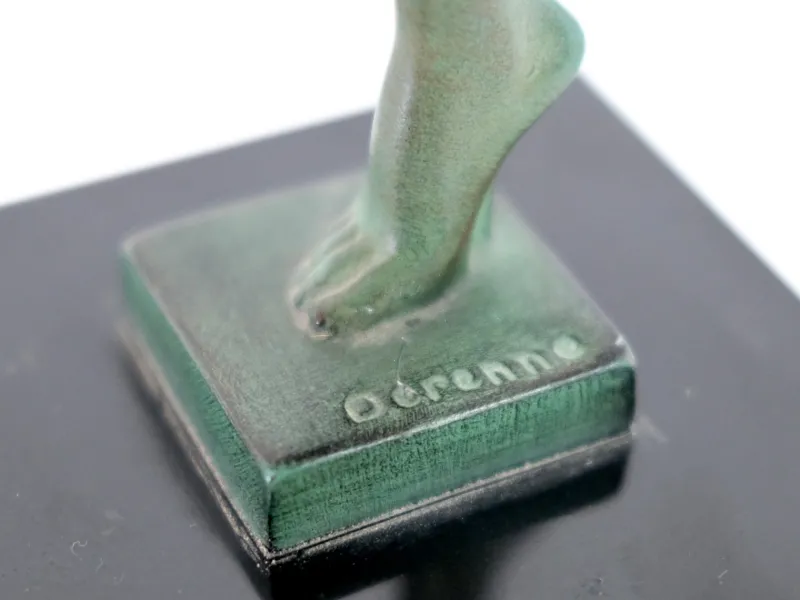 Pamono Alexandre-Joseph Derenne, Art Deco Sculpture Dancer Paineous, 1930s, Babbitt & Marble