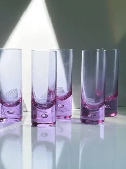 Pamono Alexandrite Glasses by Sergio Asti for Arnolfo di Cambio, 1970s, Set of 5><noscript><img width=