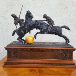 Hot Pamono Alfred De Nieuwerkerke, Battle of the Duke of Clarence, Late 19th Century, Bronze