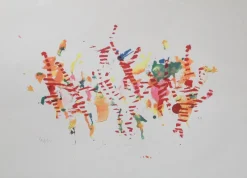 Outlet Pamono Alighiero Boetti, Jumping from Pole to Frasca, 48-50, Silkscreen, 1986
