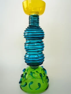 Pamono Alioth Designer Vase by Ettore Sottsass for Memphis Milan> Tabletop