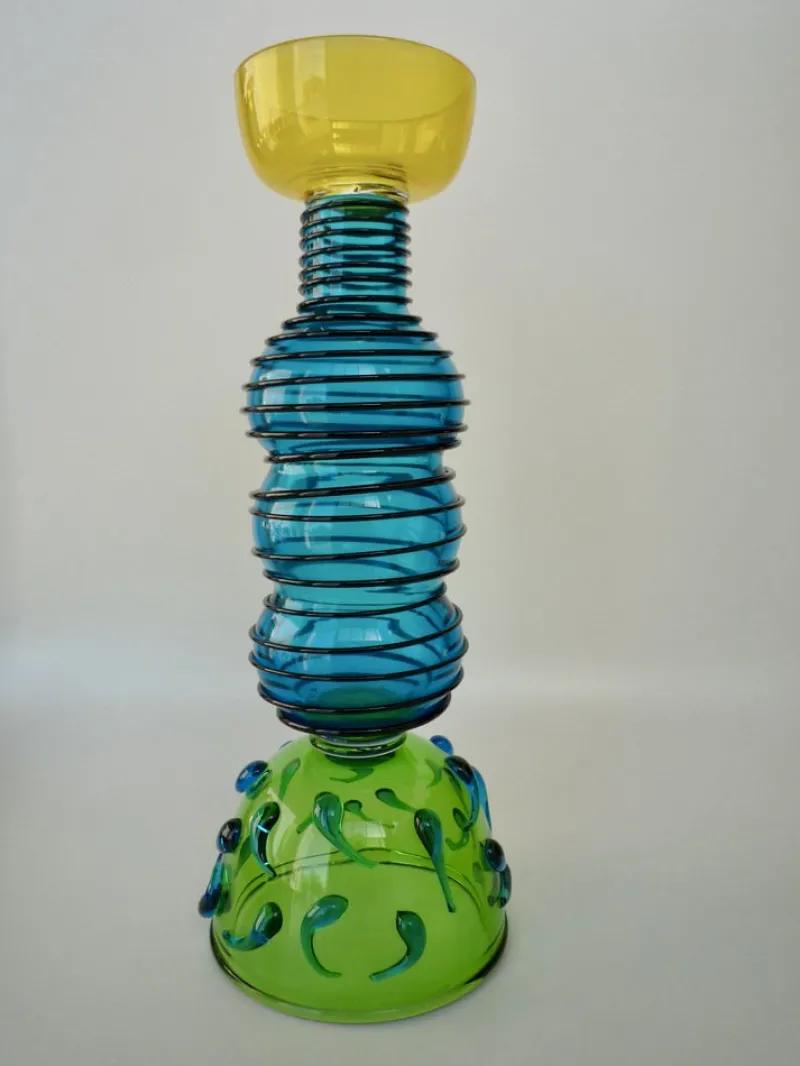 Pamono Alioth Designer Vase by Ettore Sottsass for Memphis Milan> Tabletop