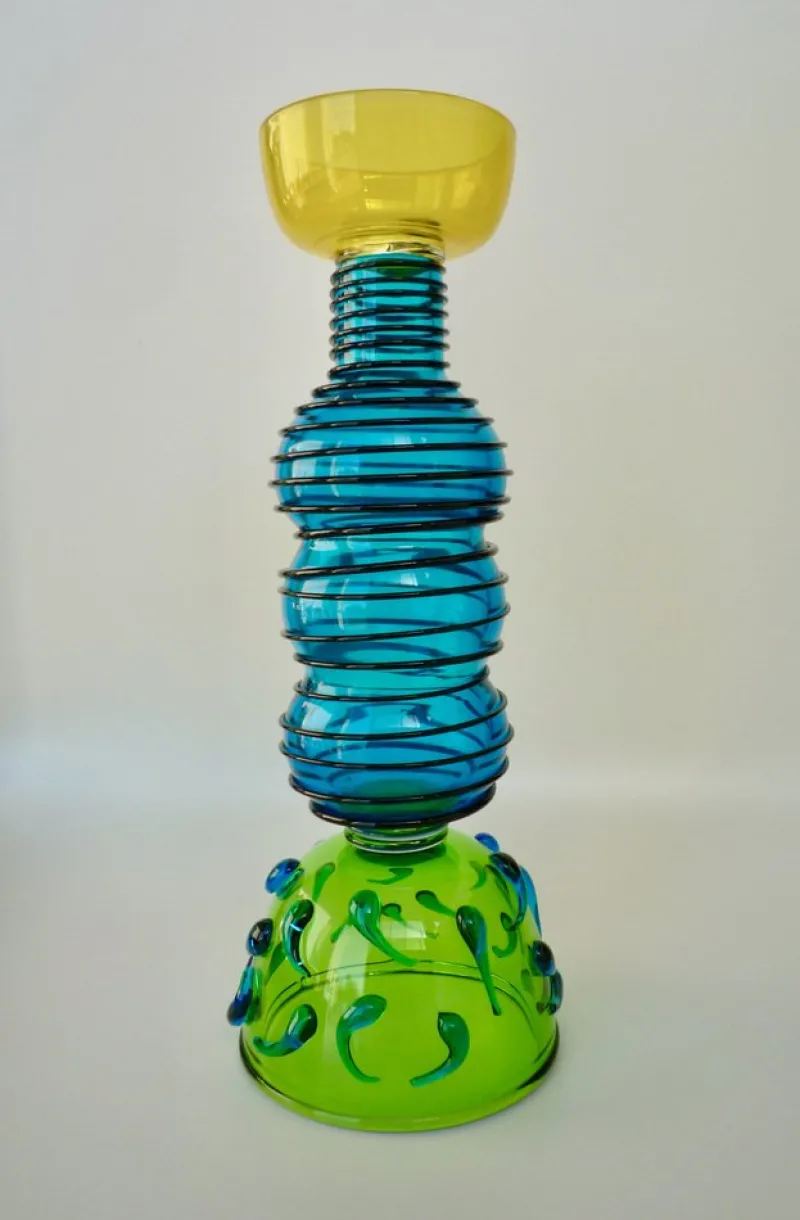 Pamono Alioth Designer Vase by Ettore Sottsass for Memphis Milan> Tabletop
