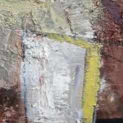 Pamono Allan Schmidt, Yellow Shapes, 1960s, Oil on Canvas><noscript><img width=