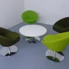 Pamono Allermuir Conic Swivel Club Chairs & Table, Uk, 2015, Set of 5> Living Room Sets