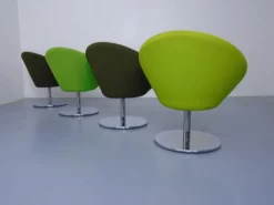 Pamono Allermuir Conic Swivel Club Chairs & Table, Uk, 2015, Set of 5><noscript><img width=
