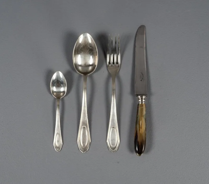 Pamono Alpacca Cutlery Model Veritable, 1920s, Set of 48