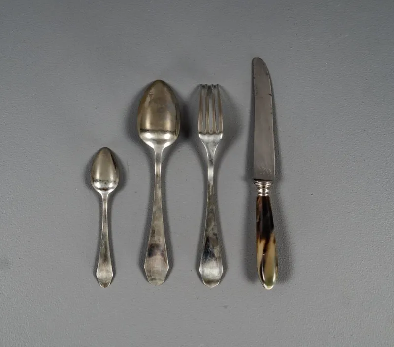 Pamono Alpacca Cutlery Model Veritable, 1920s, Set of 48